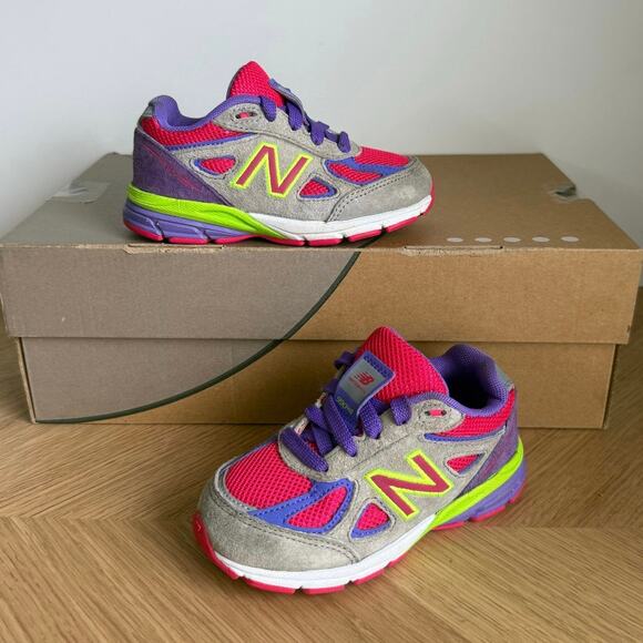 New Balance 990 V4 ‘Multicolor’ Toddler Sneakers- SZ 8 C - Picture 3 of 13